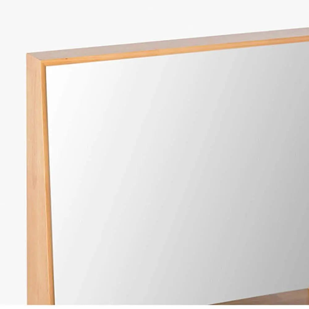 مرآة حمام - MW - لون خشبي - 70x12x45 سم