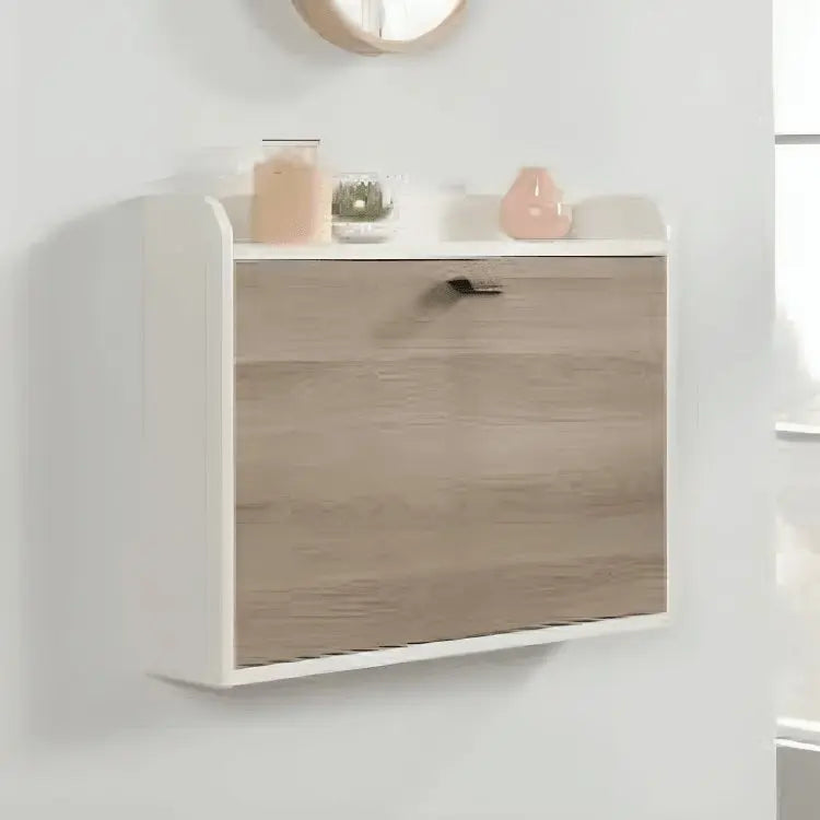 مكتب مثبت على الحائط - PW - أبيض - 80x18x60 سم