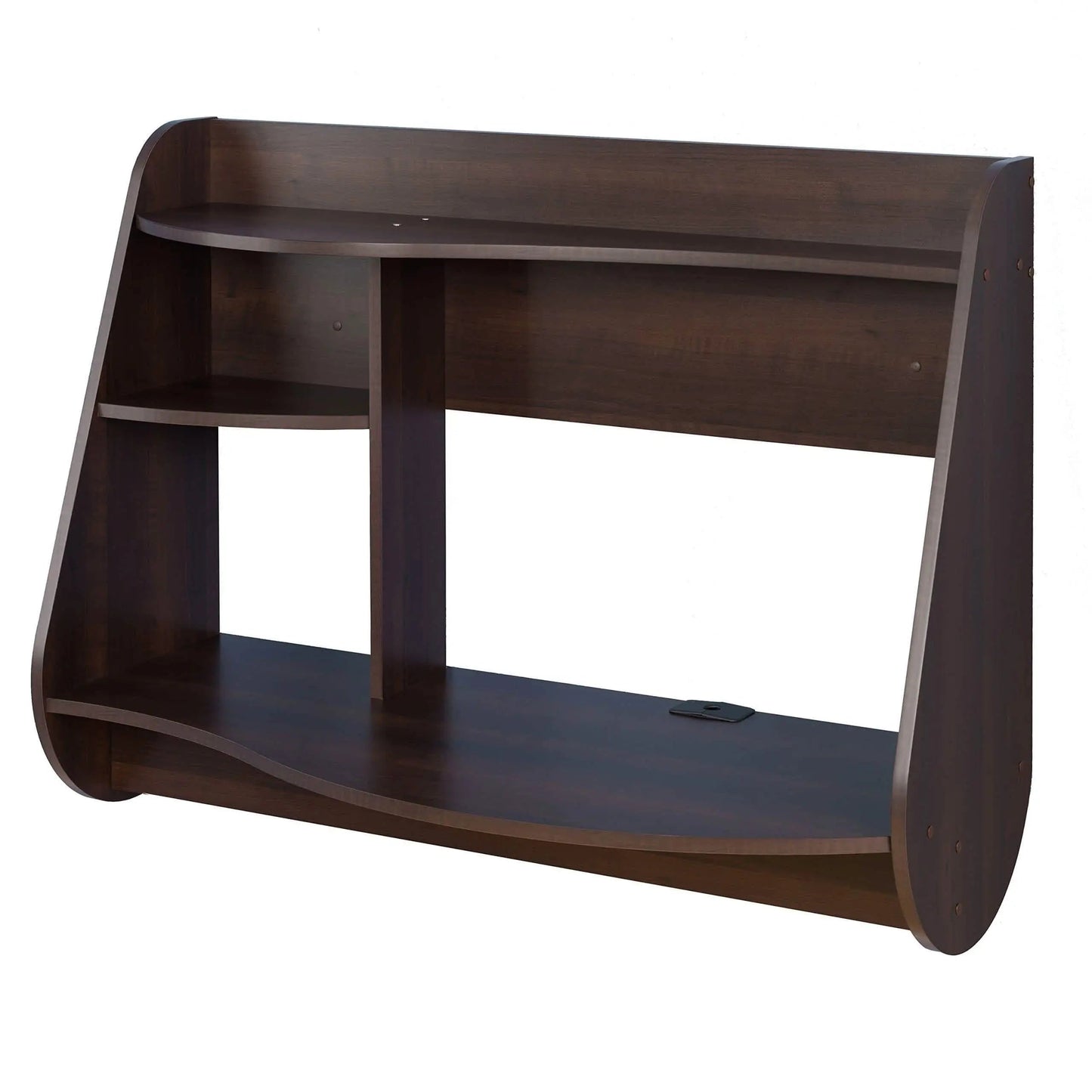 مكتب مثبت على الحائط - PW - بني غامق - 85x20x60 سم