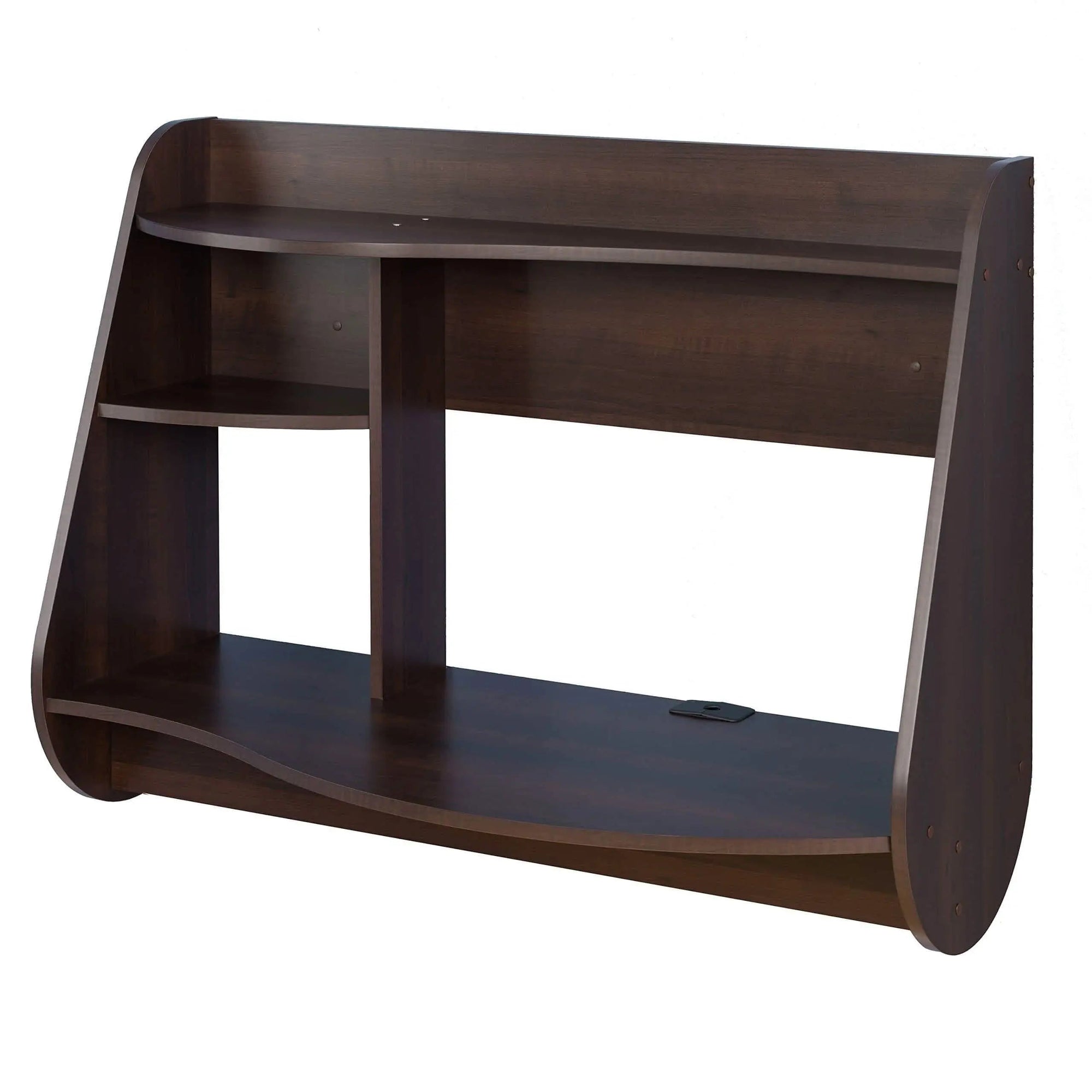 مكتب مثبت على الحائط - PW - بني غامق - 85x20x60 سم