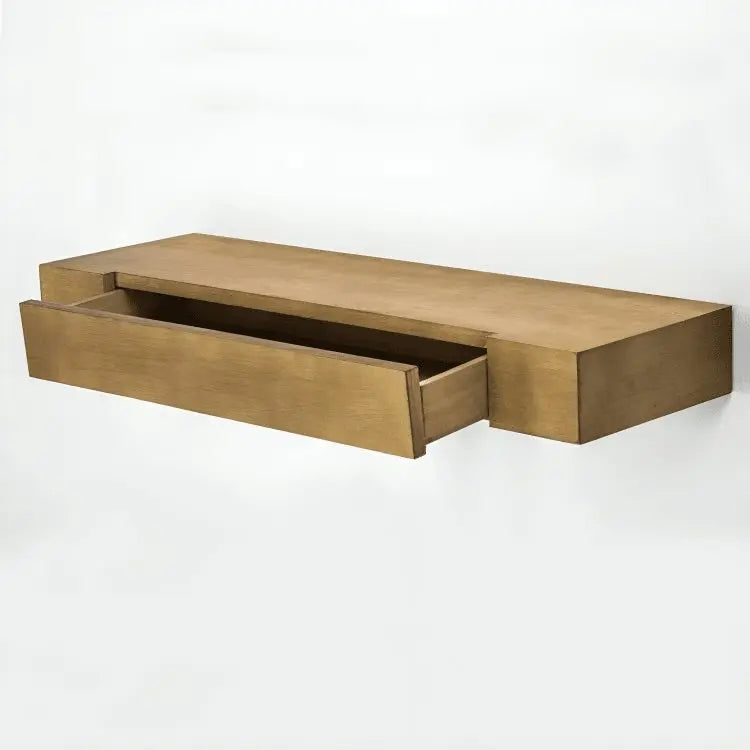 رف مع درج-PW- بني-85x30x15 سم