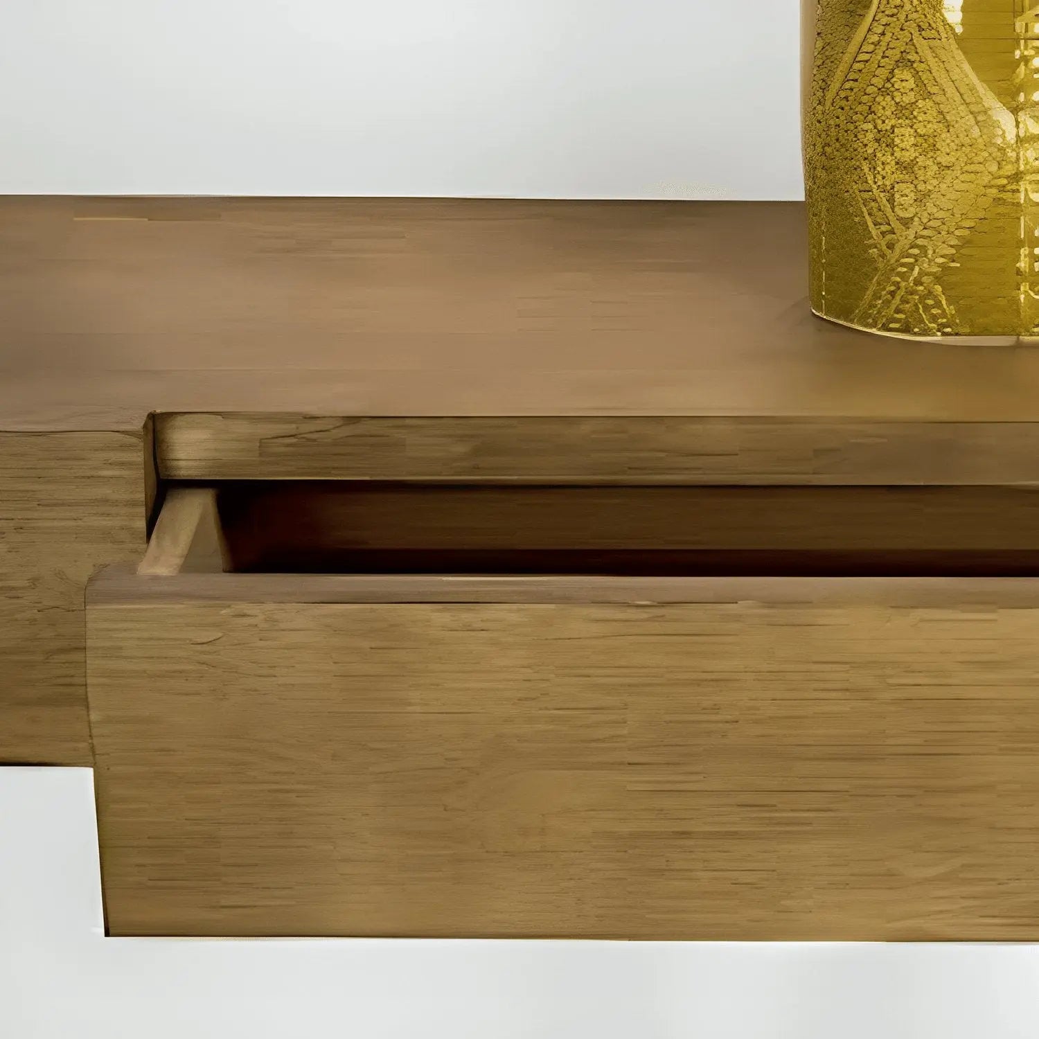 رف مع درج-PW- بني-85x30x15 سم