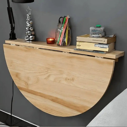 مكتب حائطي - خشب MDF - لون خشبي - 85x50x30 سم