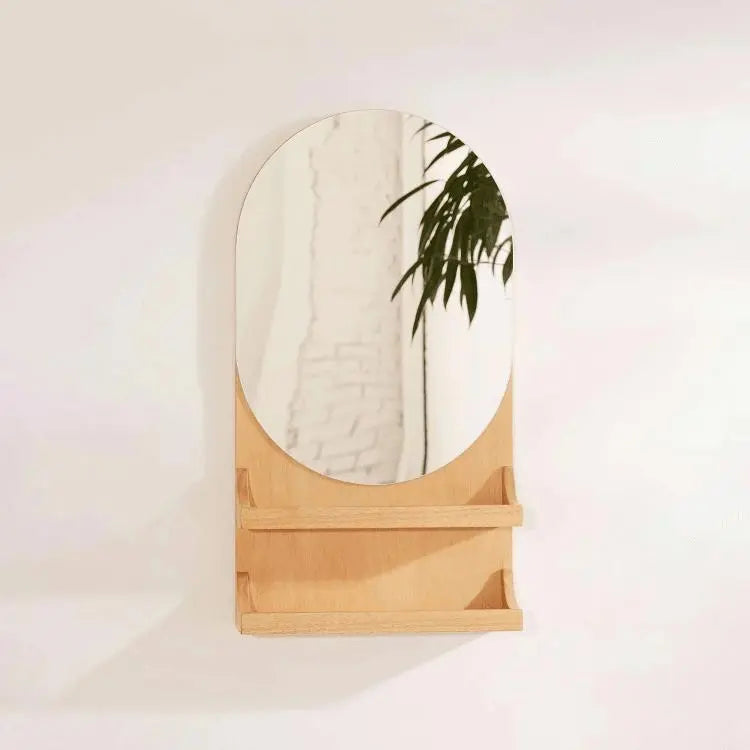 Mirror - NW - Wooden color - 90x10x60 cm