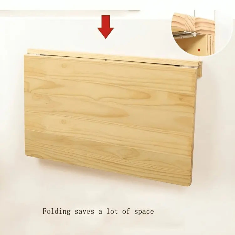 رف حائطي - لون خشبي - 90×55×35 سم