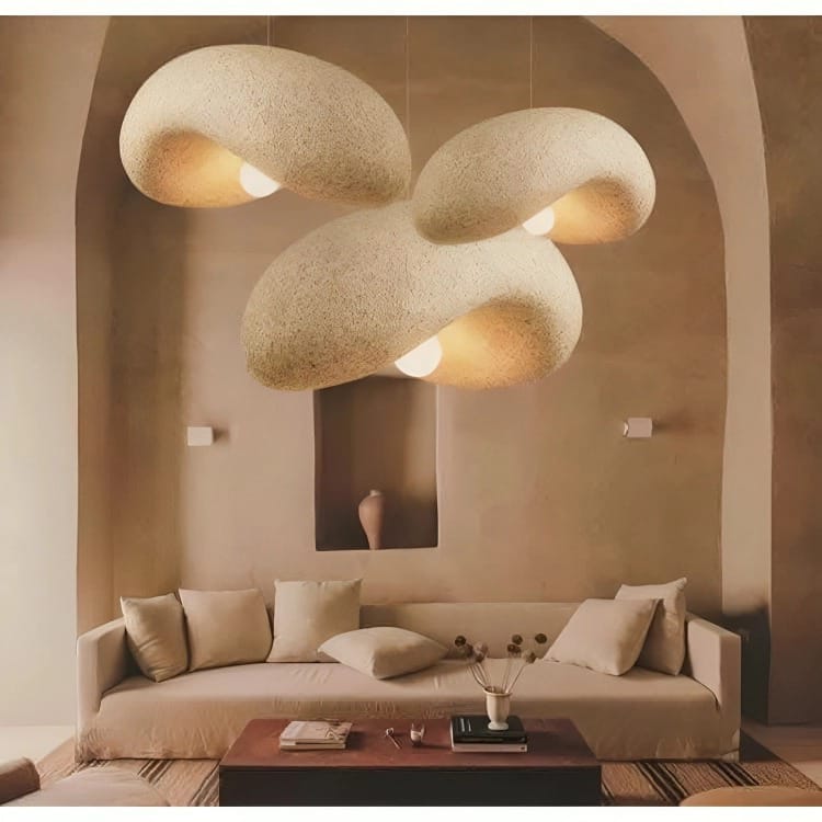 Chandeliar - Fiber Glass - Off White - Multi Size