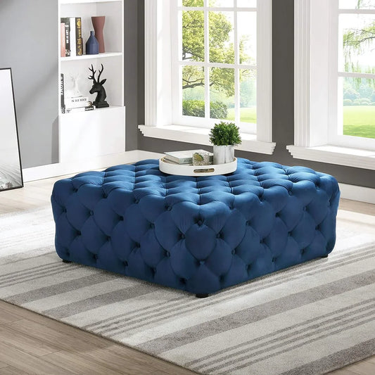 Square Pouf - Blue - Cataloug