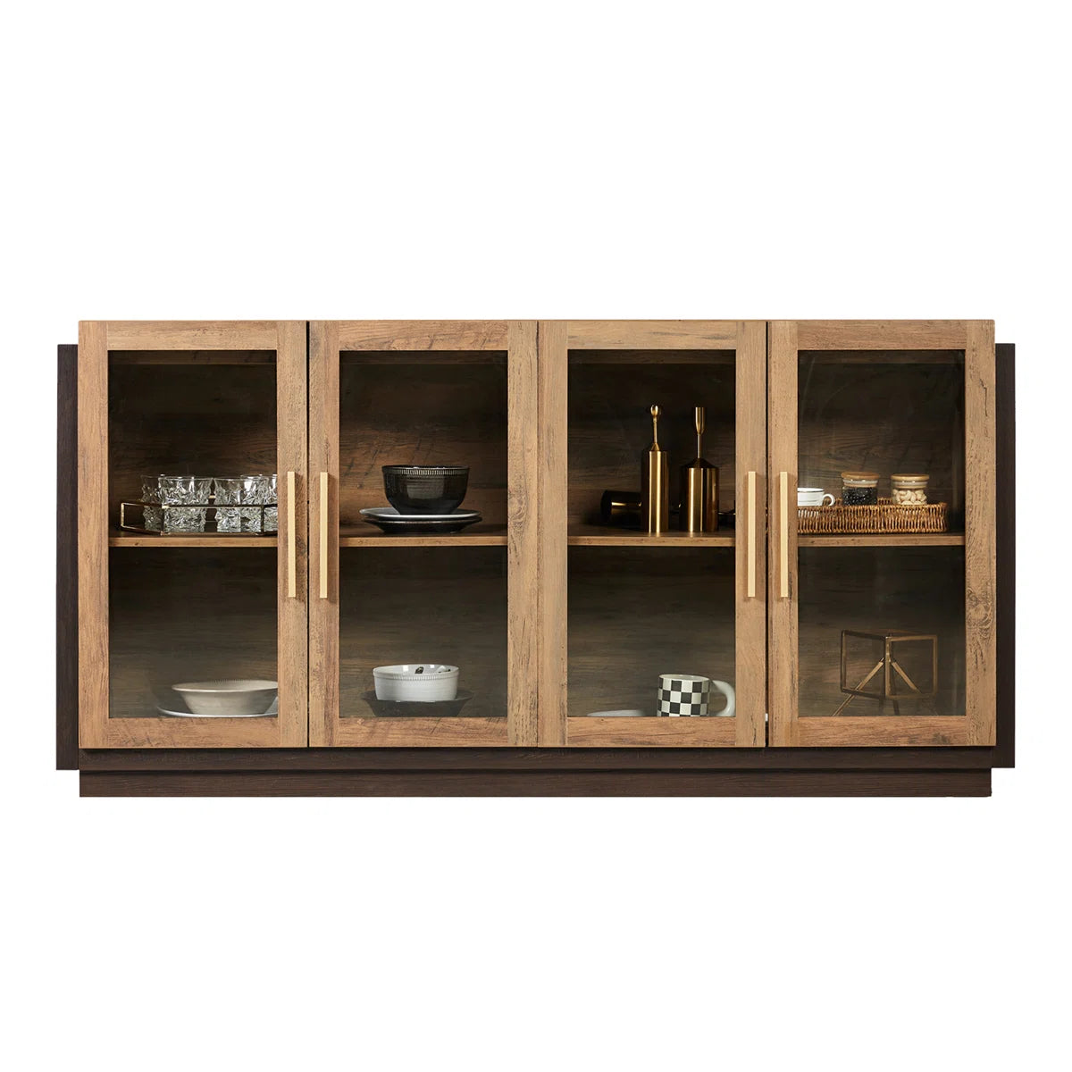 Buffet - MDF Wood - Beige & Brown - 170x80x40 cm