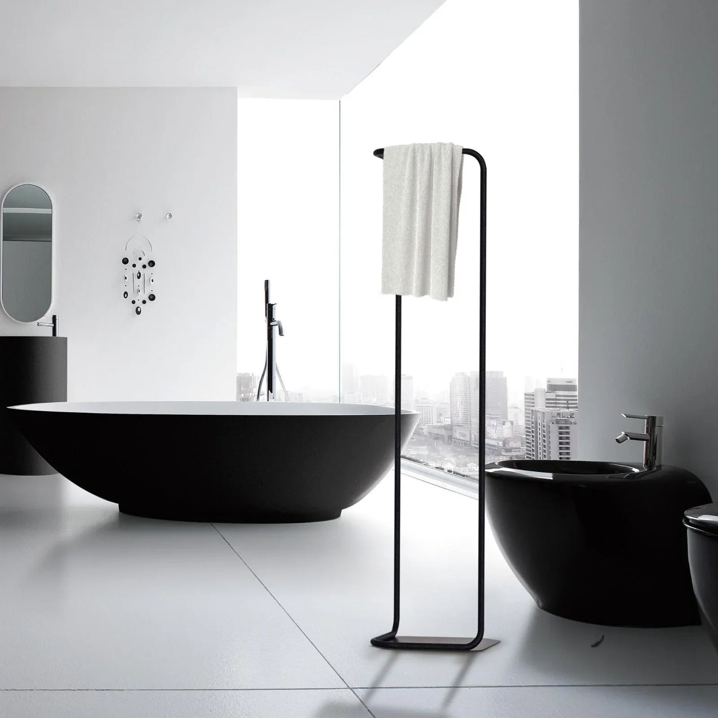 Towel Stand - Steel - Multi Color - 39.5×162 cm - Cataloug