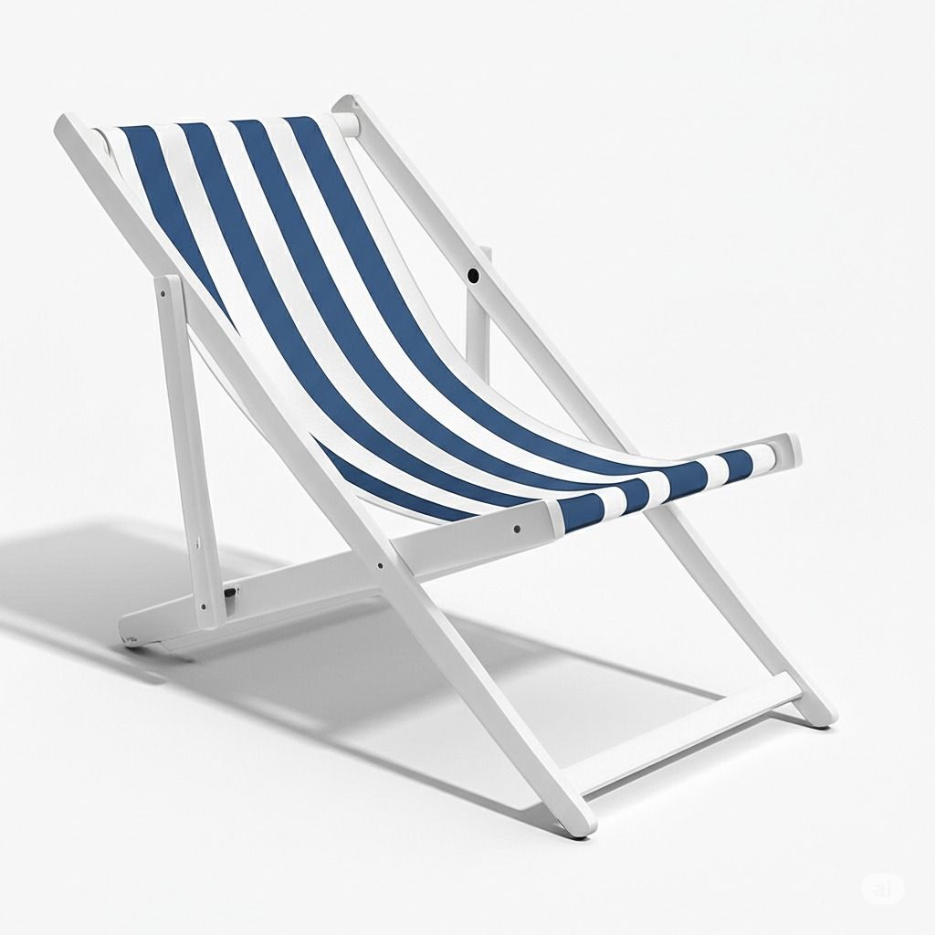 Beach Chair-Red Strips - BW.BC.301.0004