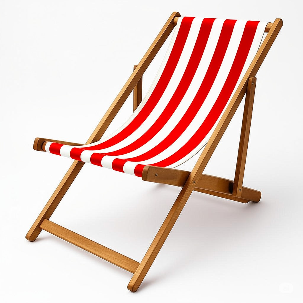 Beach Chair-Red Strips - BW.BC.301.0004