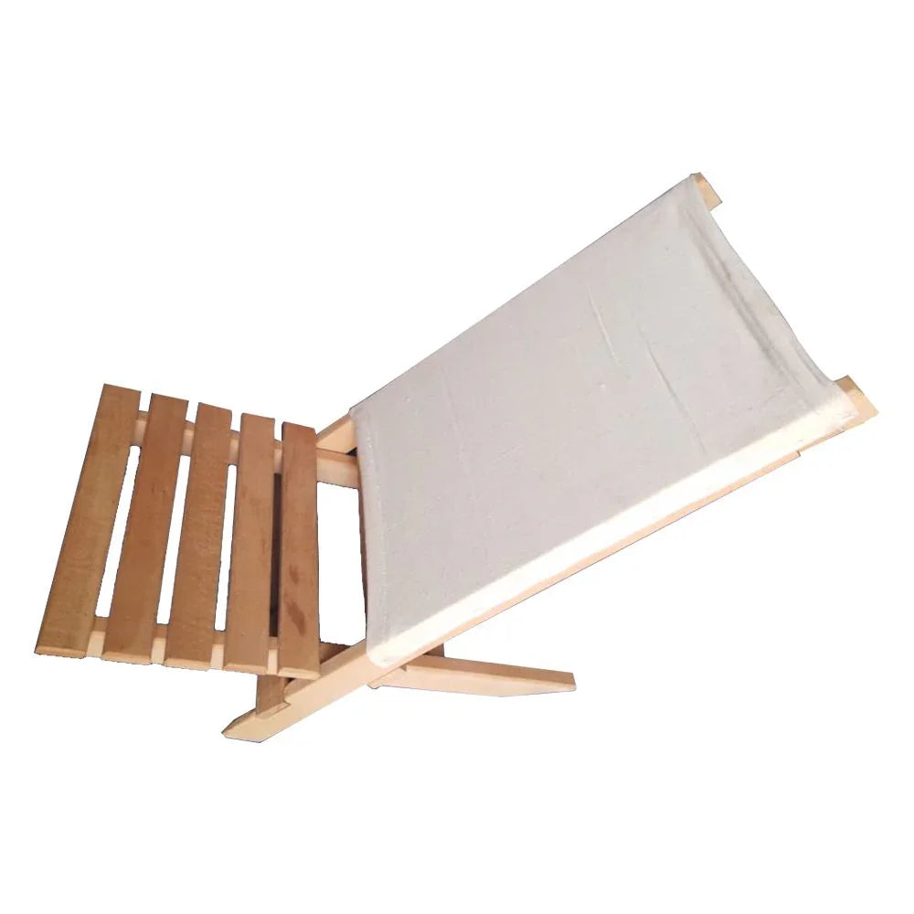 Beach Chair - Beech Wood - Beige - 60×50×90 cm - Cataloug
