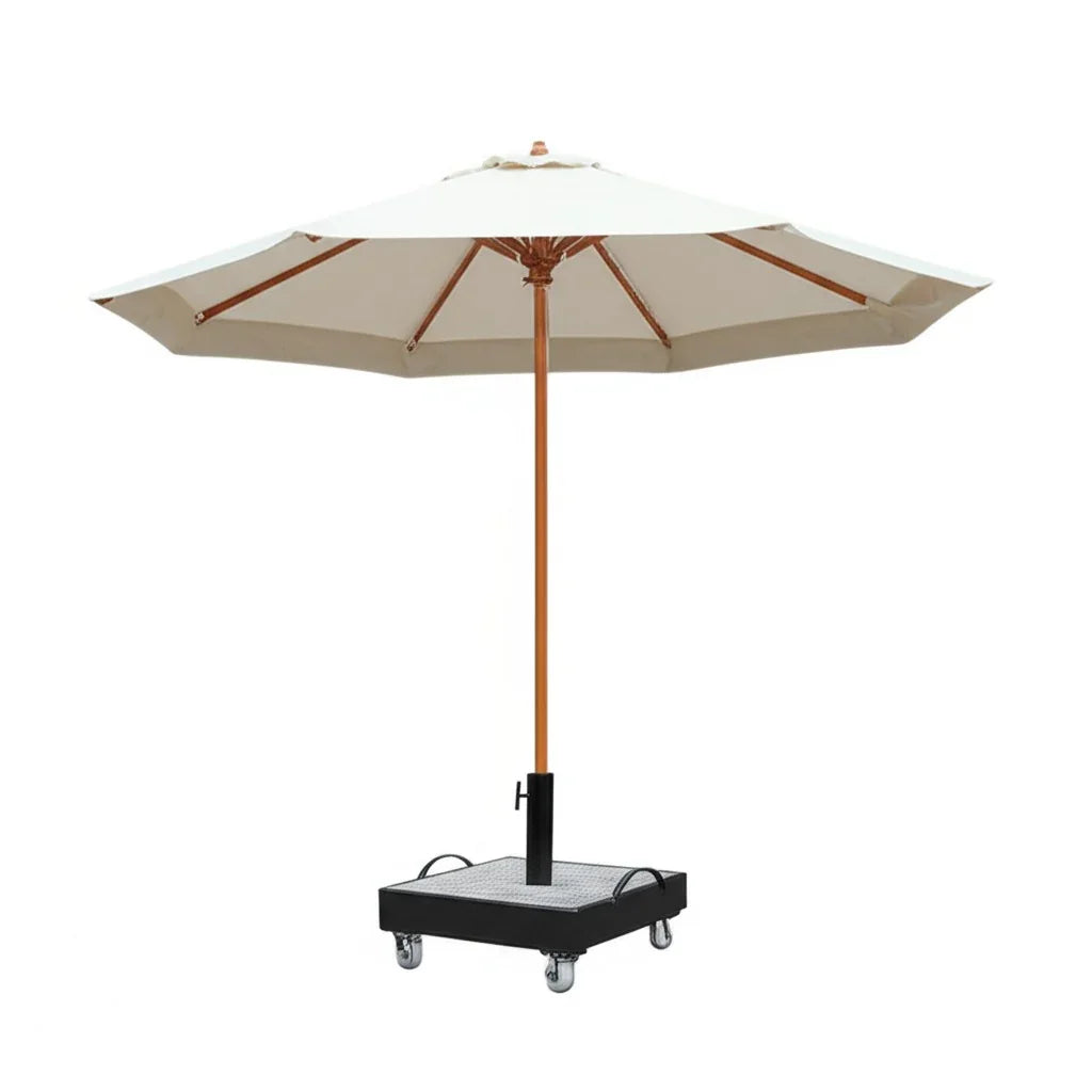 Umbrella - Beech Wood - foldable - Beige - 300×300×220 cm - Cataloug