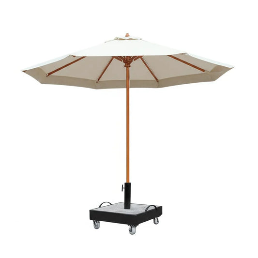 Umbrella - Beech Wood - foldable - Beige - 300×300×220 cm - Cataloug