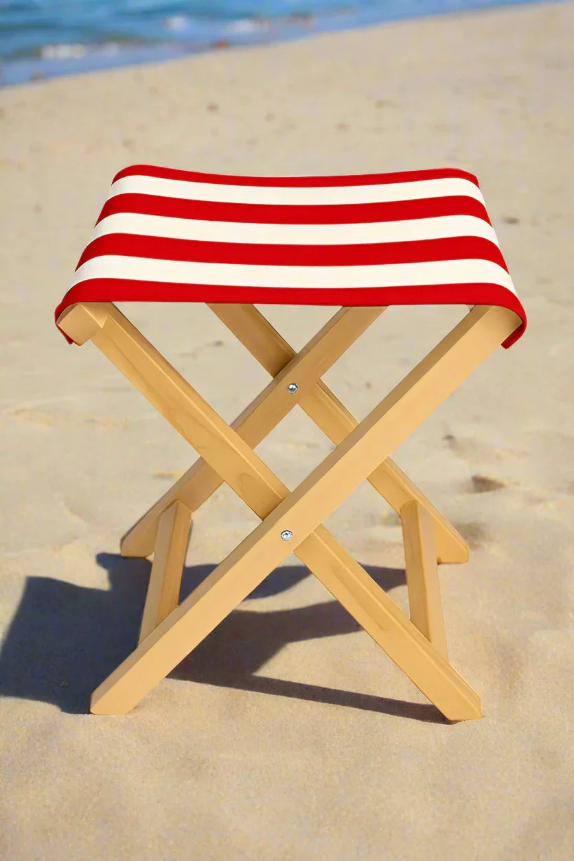 Portable Beach Chair - Beech Wood - Multi Color - 40×35×60 cm - Cataloug