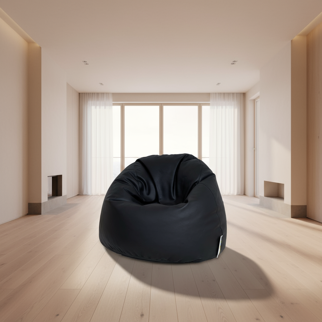 بين باج - جلد فاخر - أسود - 110×70 سم