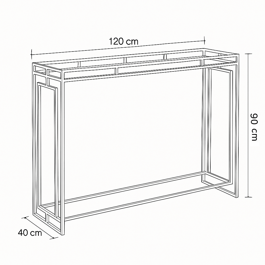 Console Steel Glass