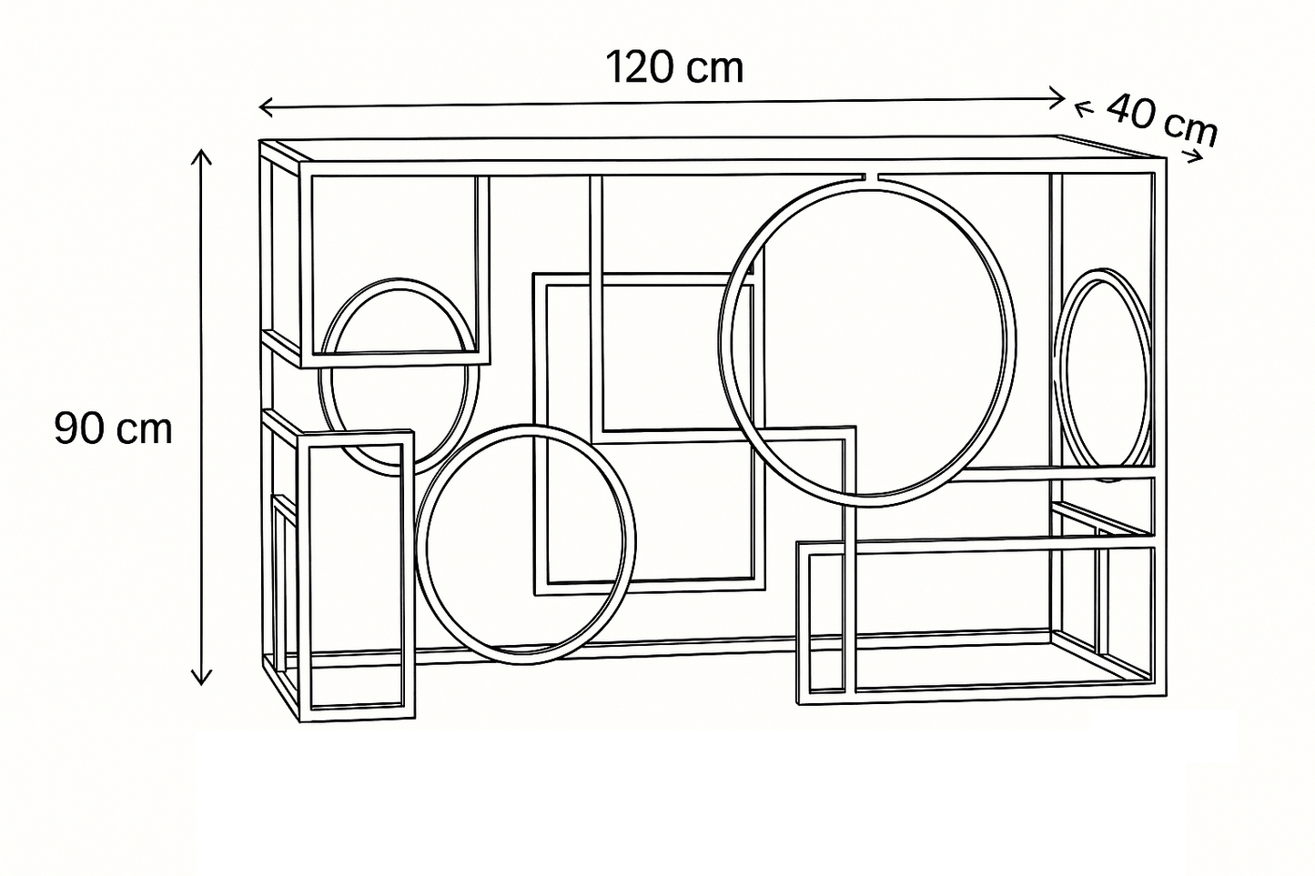 Console Steel Glass