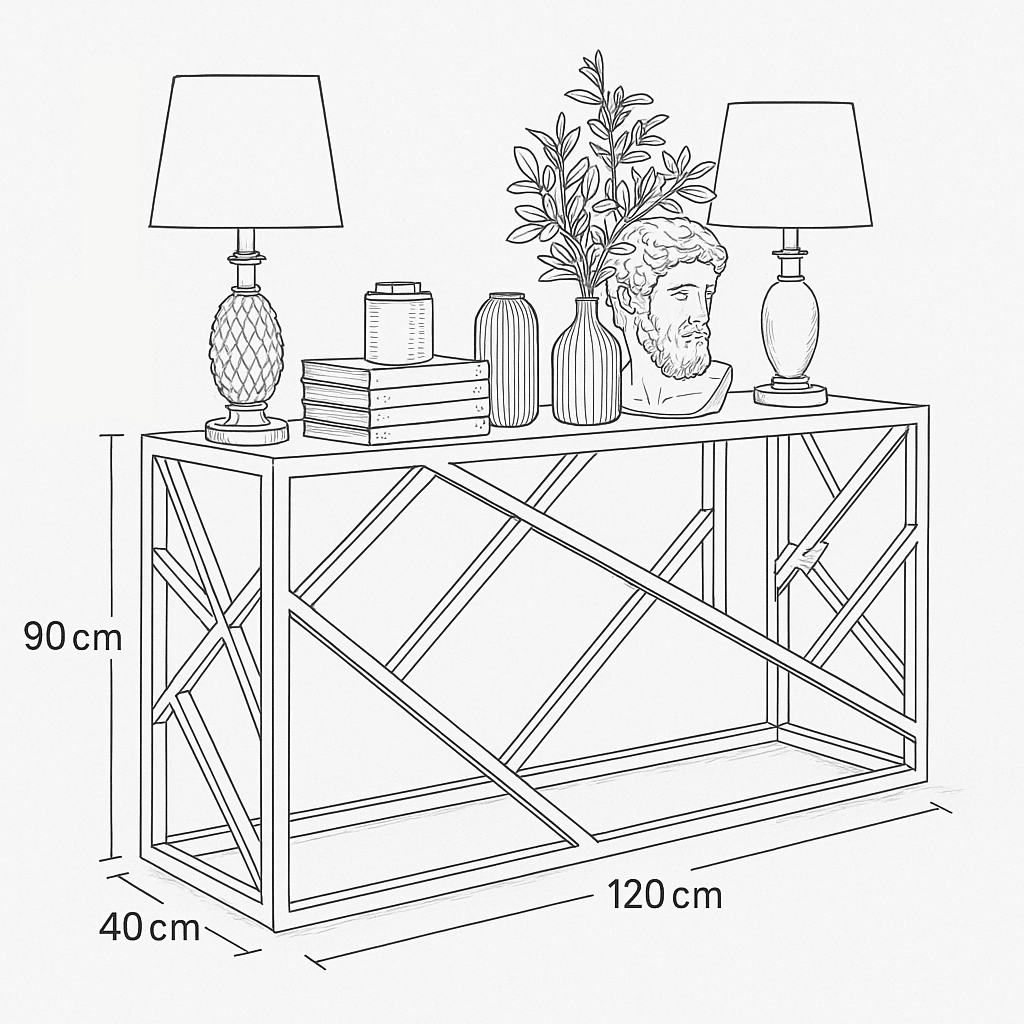 Console Steel Glass