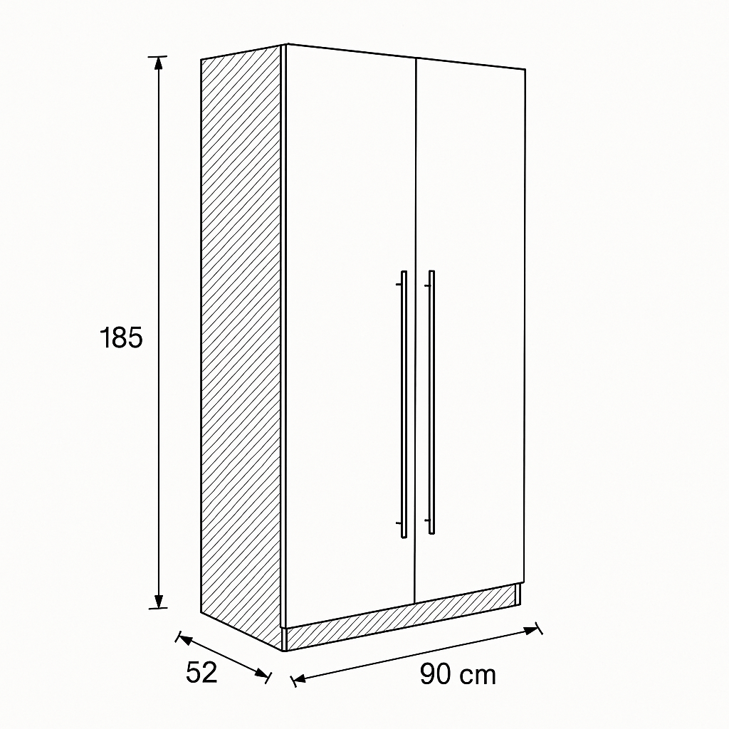 Wardrobe 90x52x185 - Cataloug