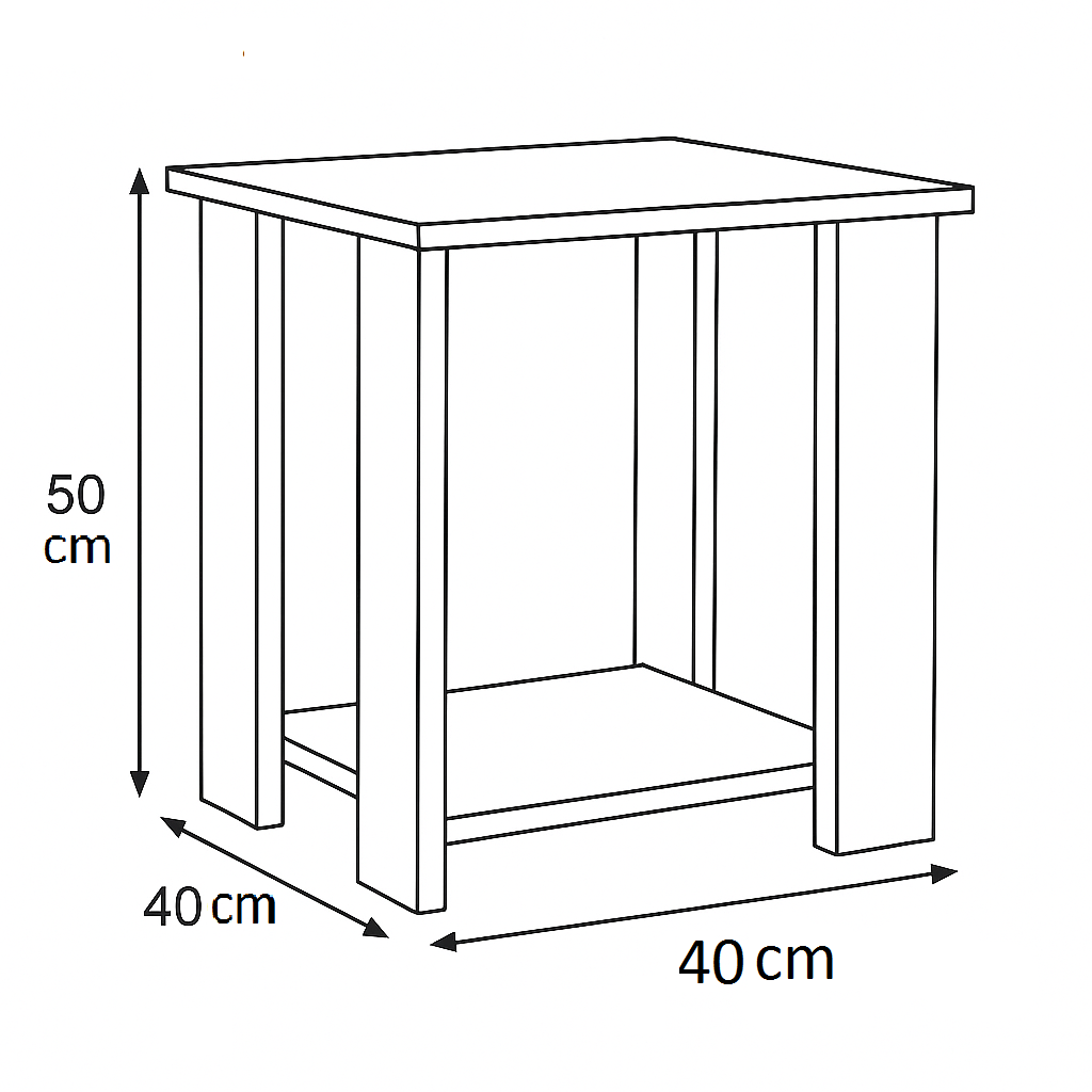 Side Table 40x40x50