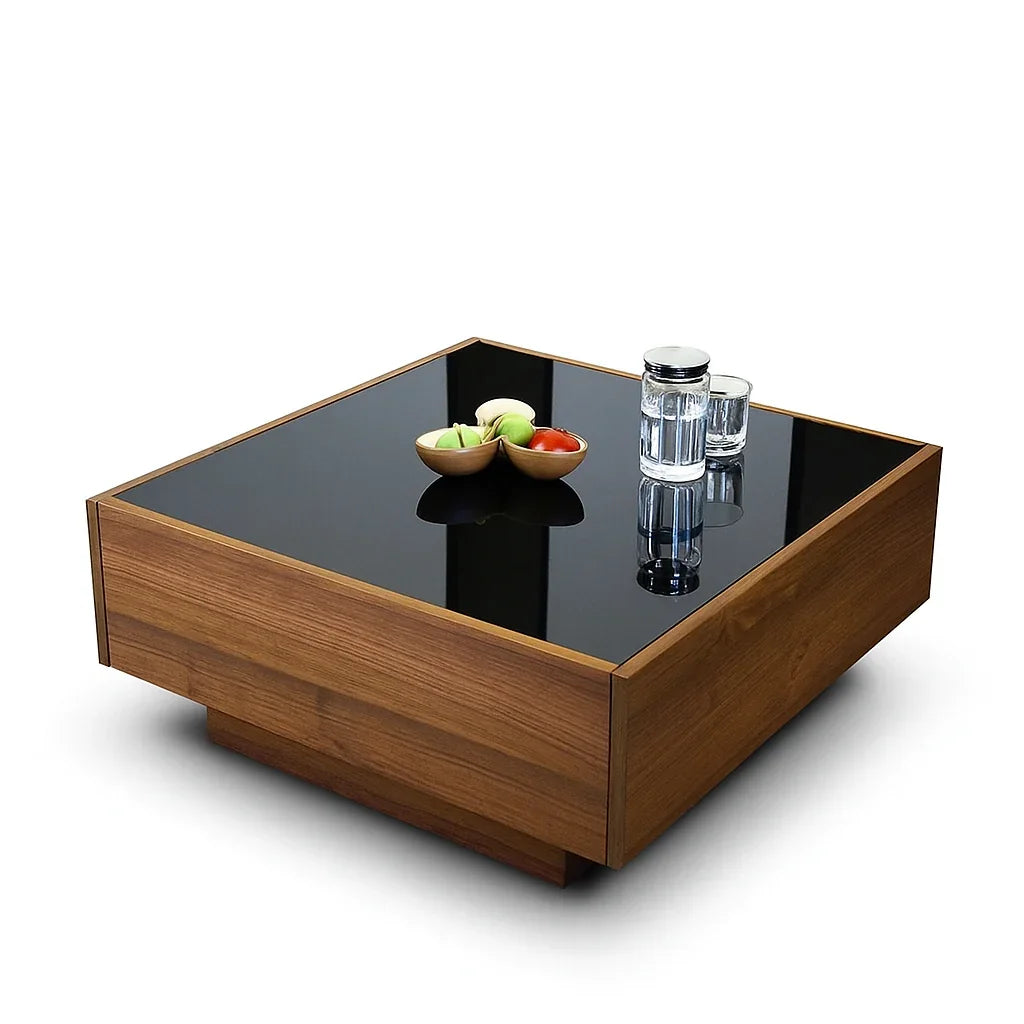 Coffee Table - MDF - Brown - 80x80x40 - Cataloug