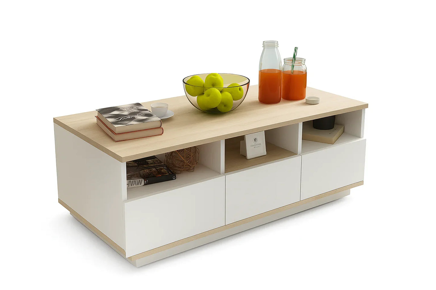 Coffee Table - MDF - Multi Color - 100x55x50 - Cataloug