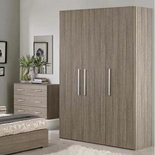 Full Bed Room - MDF Wood - Dark Beige
