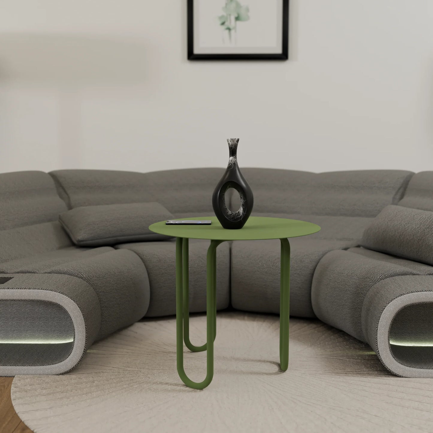 Side Table - Steel - Multi Color - 60×60×53.5 cm - Cataloug