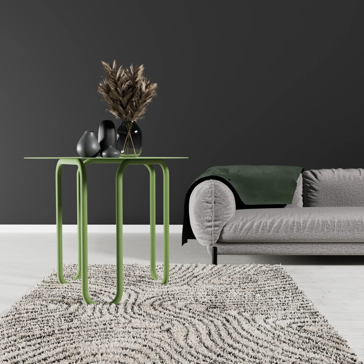 Side Table - Steel - Multi Color - 60×60×53.5 cm - Cataloug