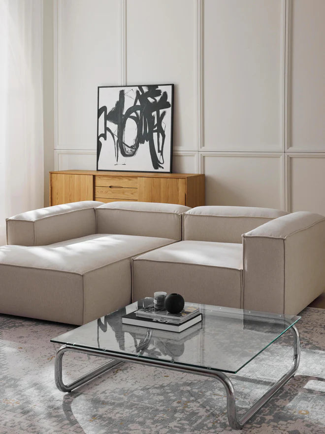 L-shape sofa - Beech Wood - Multicolor -238*143*85*75 cm