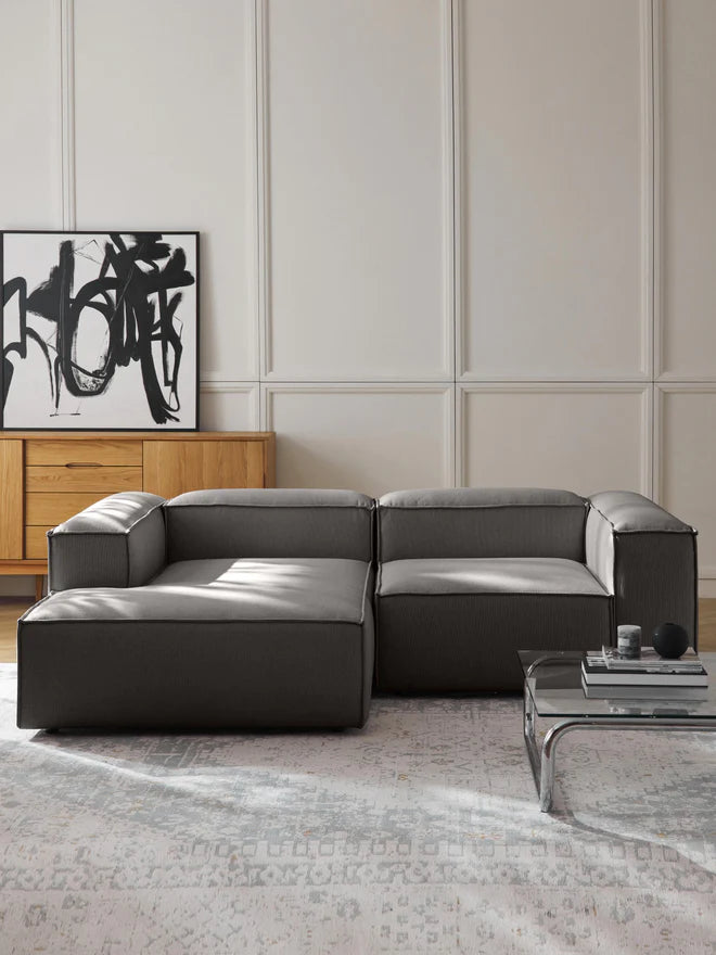 L-shape sofa - Beech Wood - Multicolor -238*143*85*75 cm