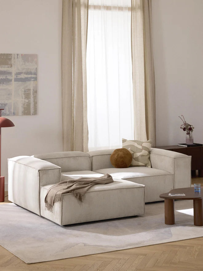 L-shape sofa - Beech Wood - Multicolor -238*143*85*75 cm