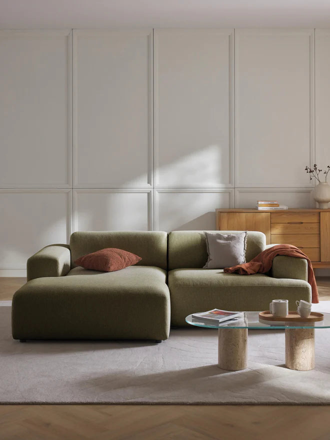 L-shape sofa - Beech Wood - Multicolor -238*143*85*75 cm