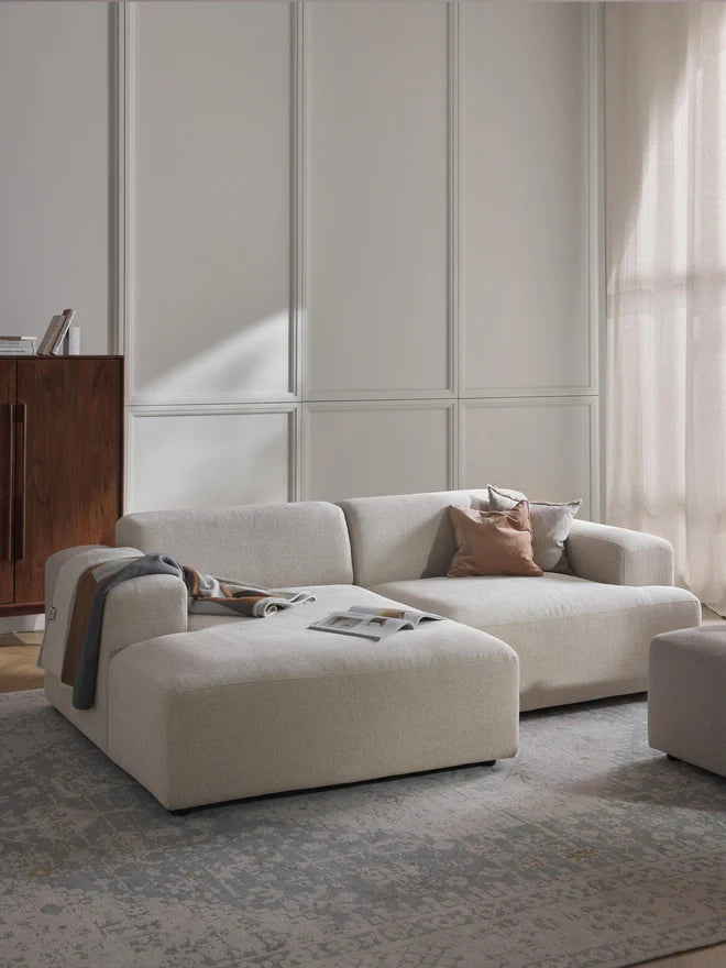 L-shape sofa - Beech Wood - Multicolor -238*143*85*75 cm