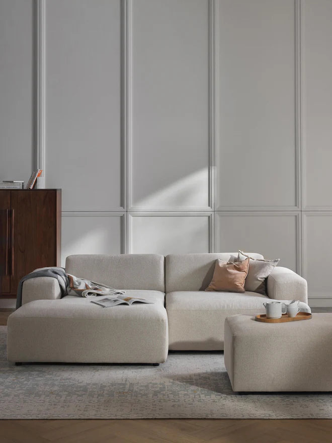 L-shape sofa - Beech Wood - Multicolor -238*143*85*75 cm