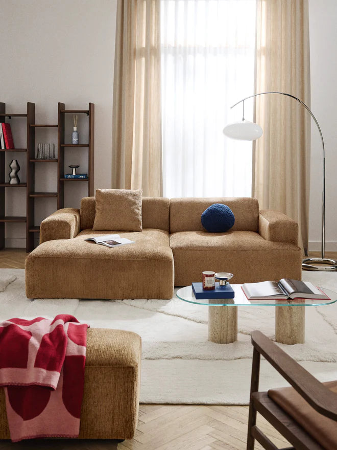 L-shape sofa - Beech Wood - Multicolor -238*143*85*75 cm