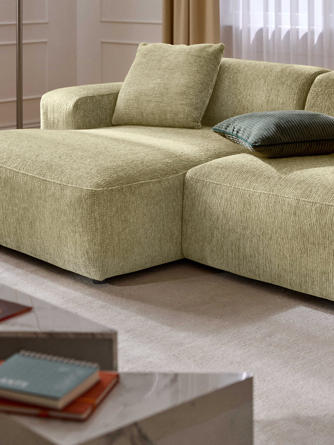 L-shape sofa - Beech Wood - Multicolor -238*143*85*75 cm