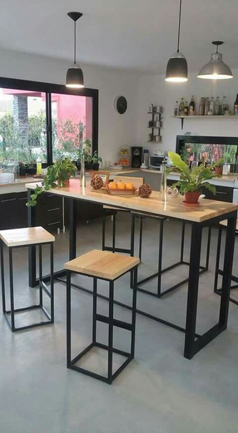 طاولة طعام - فولاذ - MDF - أسود - SM.DT.200.0003
