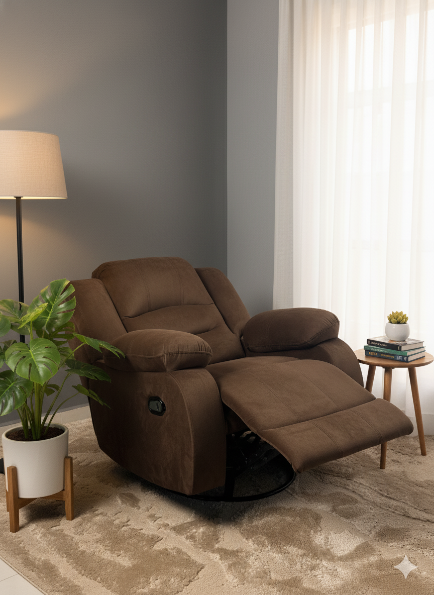 لزى بوى - 3 حركات - بني - 90x60x90 سم