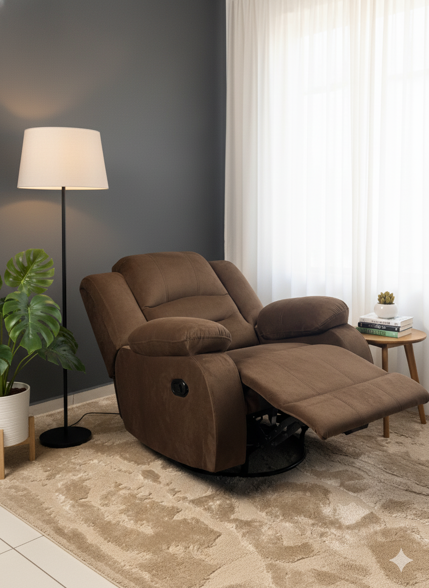 لزى بوى - 3 حركات - بني - 90x60x90 سم