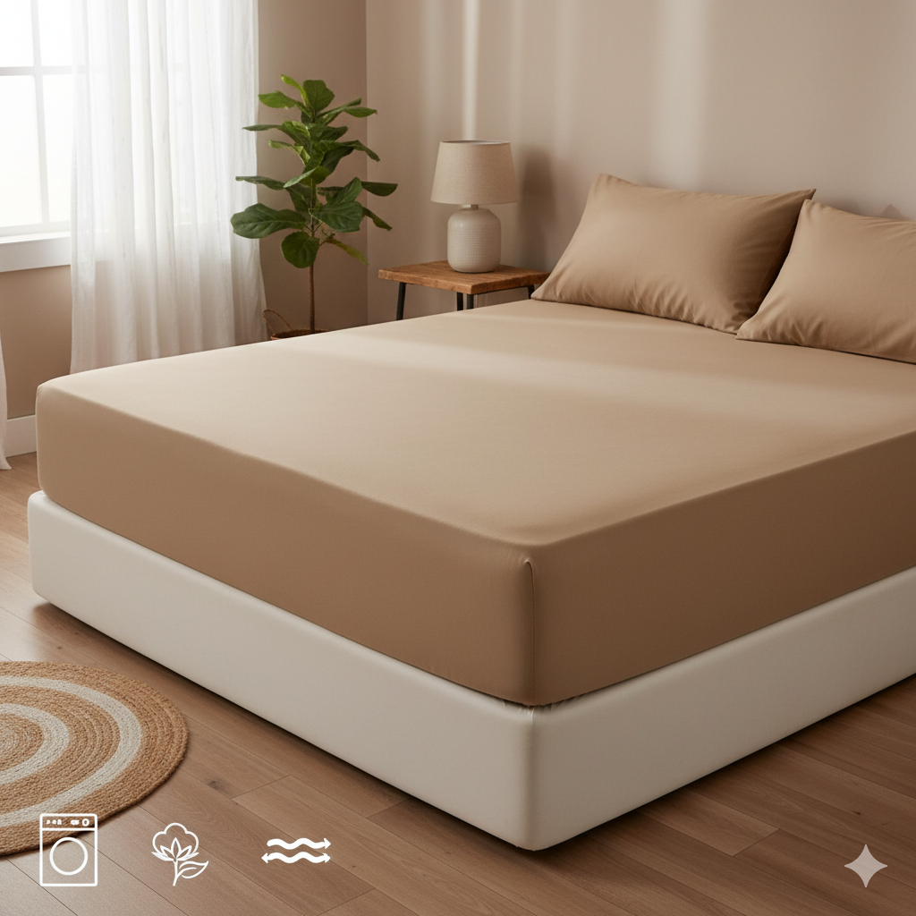 ملاية سرير - قطن - طقم 3 قطع - متعدد الألوان - متعدد الألوان