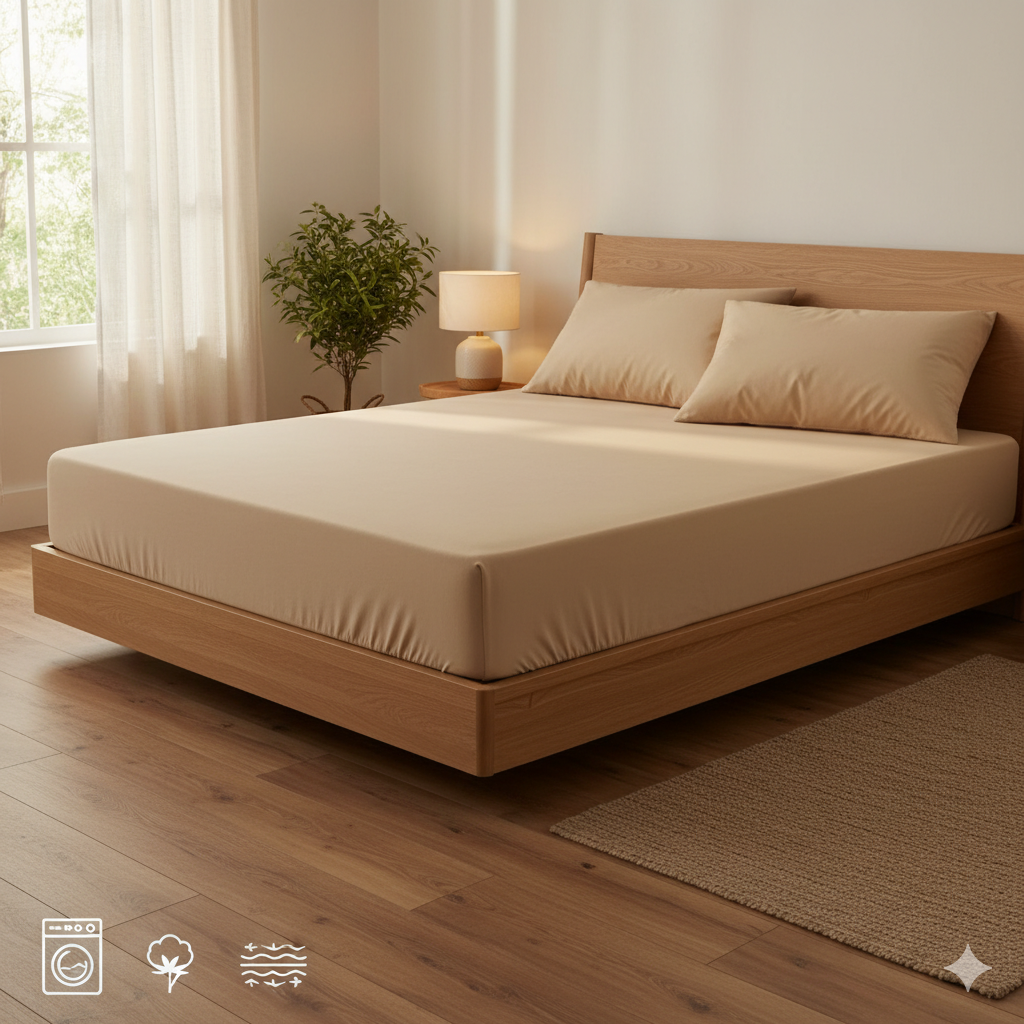 Bed Sheet - Cotton - Set 4 pieces - Multi Color - 180 cm