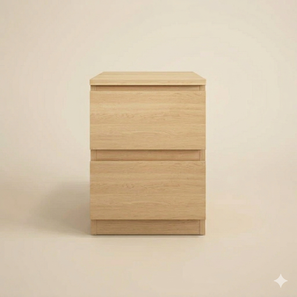 Commode - MDF Wood - Beige - 49x40x72 cm