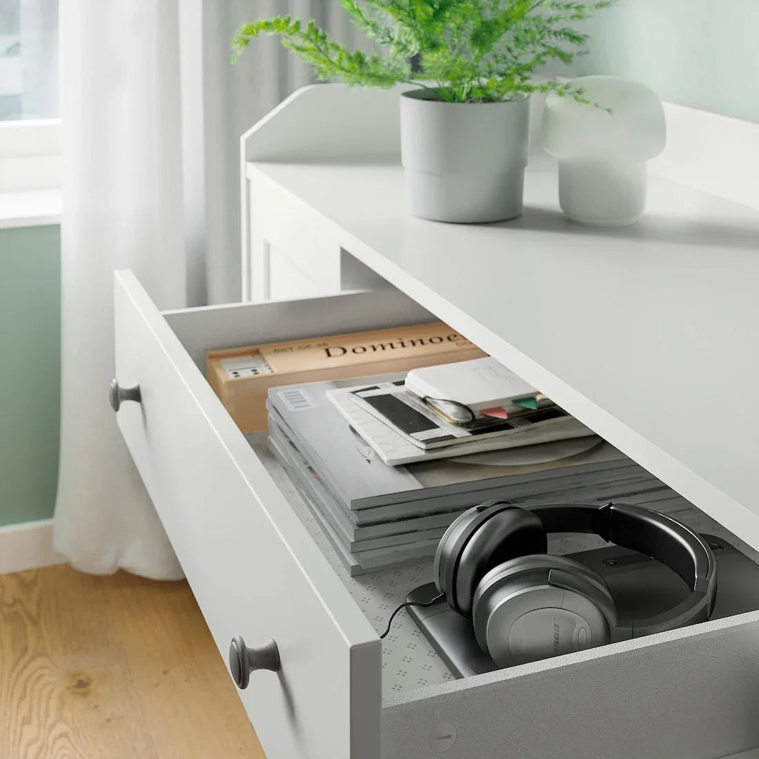 Bookcase - MDF Wood - White - 279x199x46 cm - Cataloug