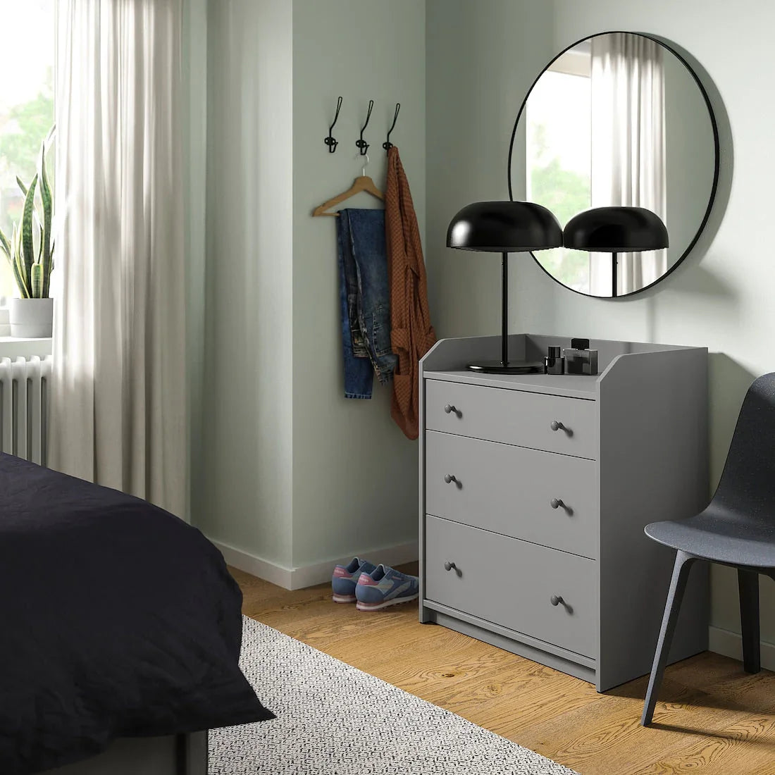 Drawer Unit - MDF Wood - Grey - 70x46x84 cm - Cataloug
