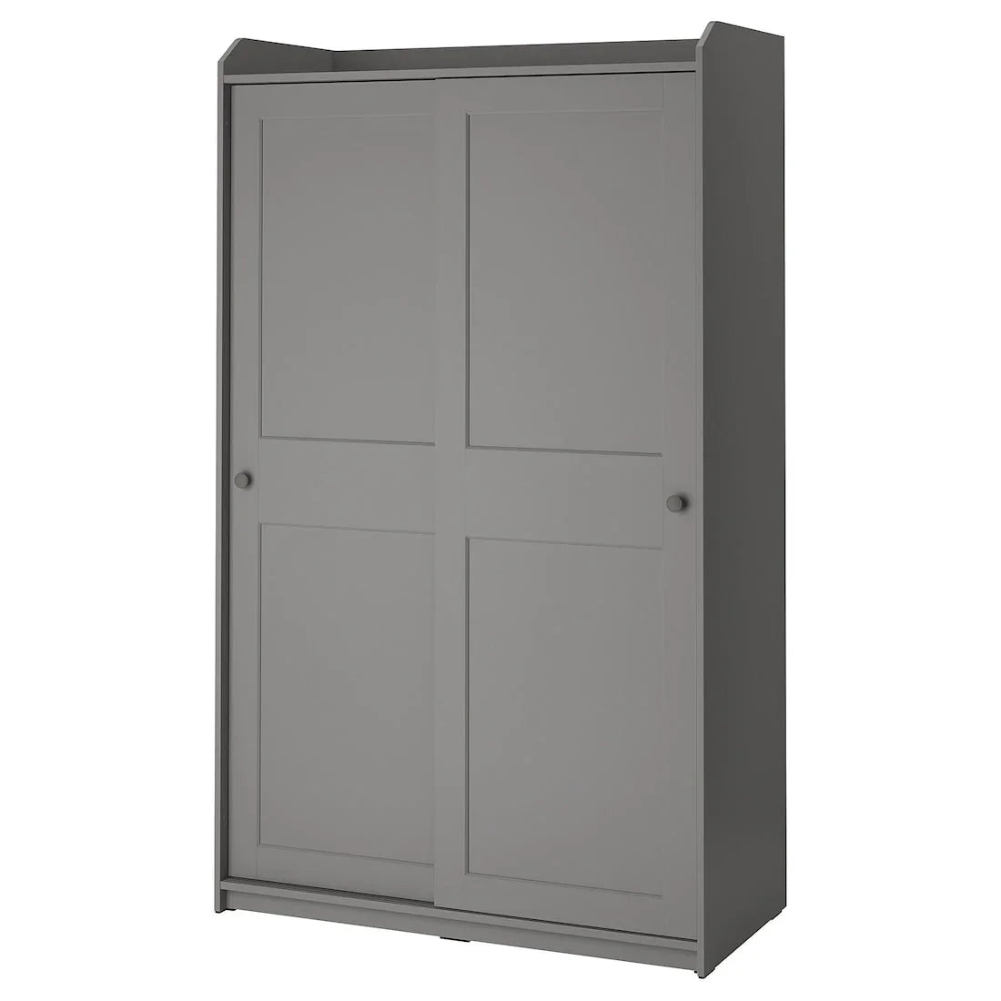 Wardrobe - MDF Wood - Grey - 199x118x55 cm - Cataloug