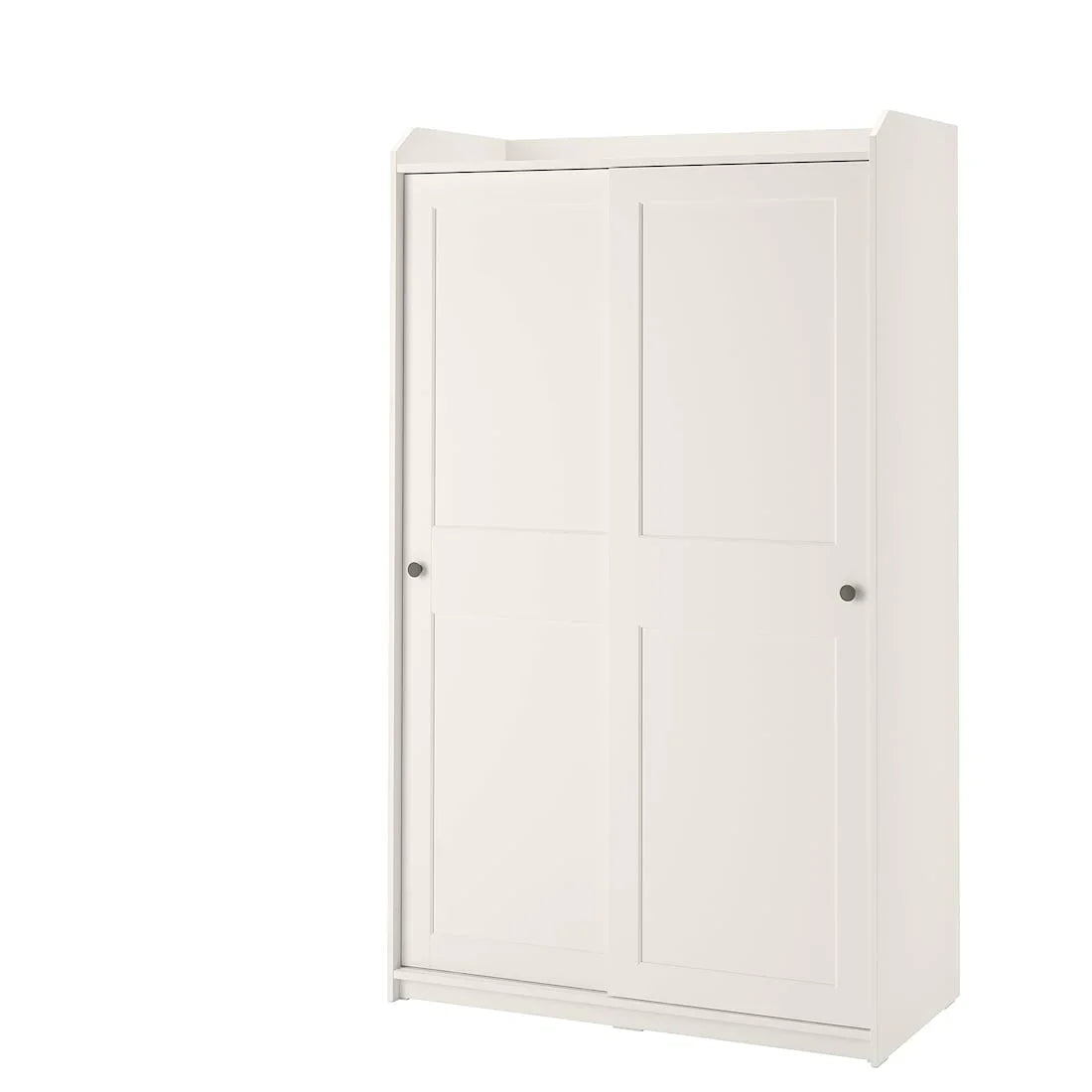 Wardrobe - MDF Wood - White - 199x118x55 cm - Cataloug