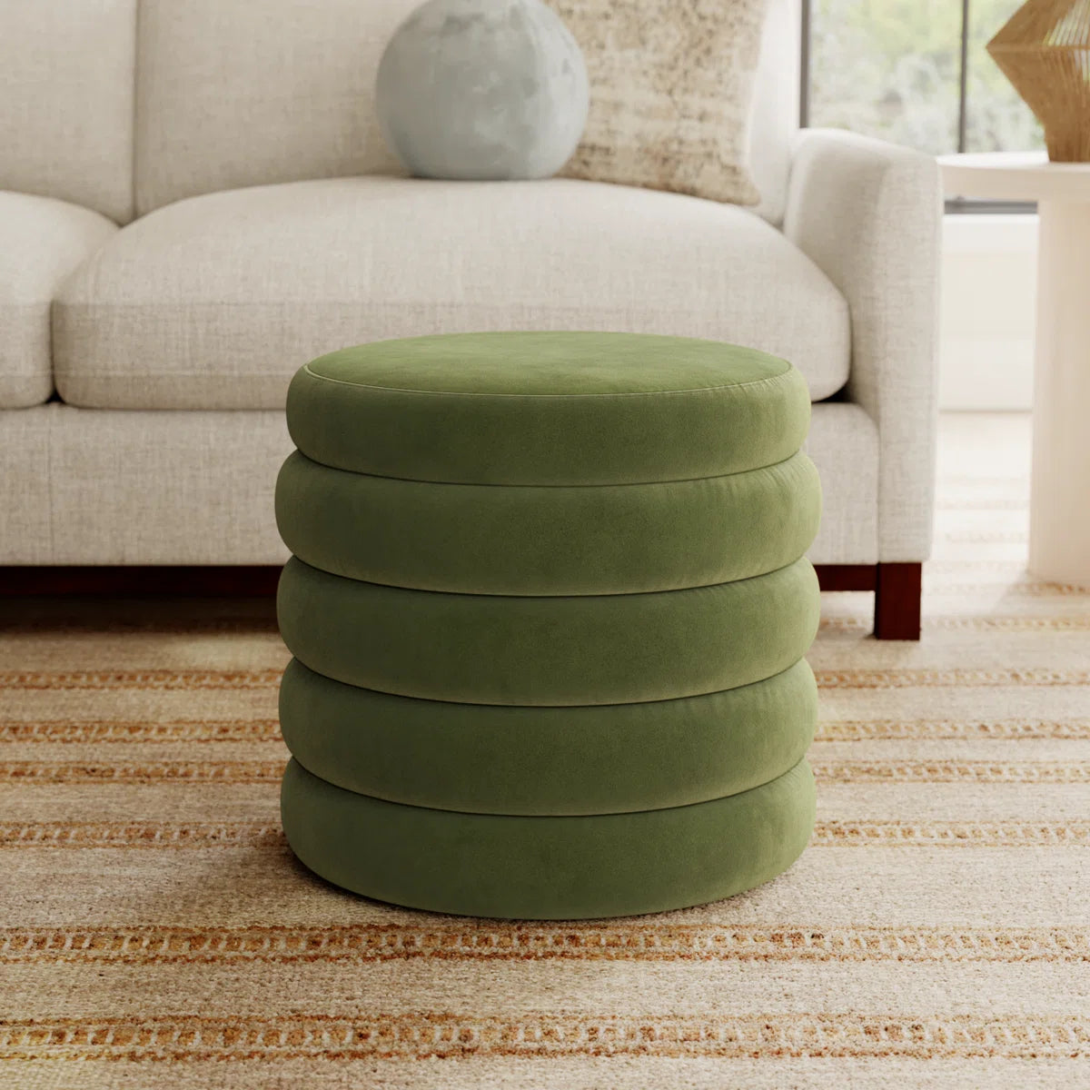 بوف - كتان - متعدد الألوان - 50x50 سم