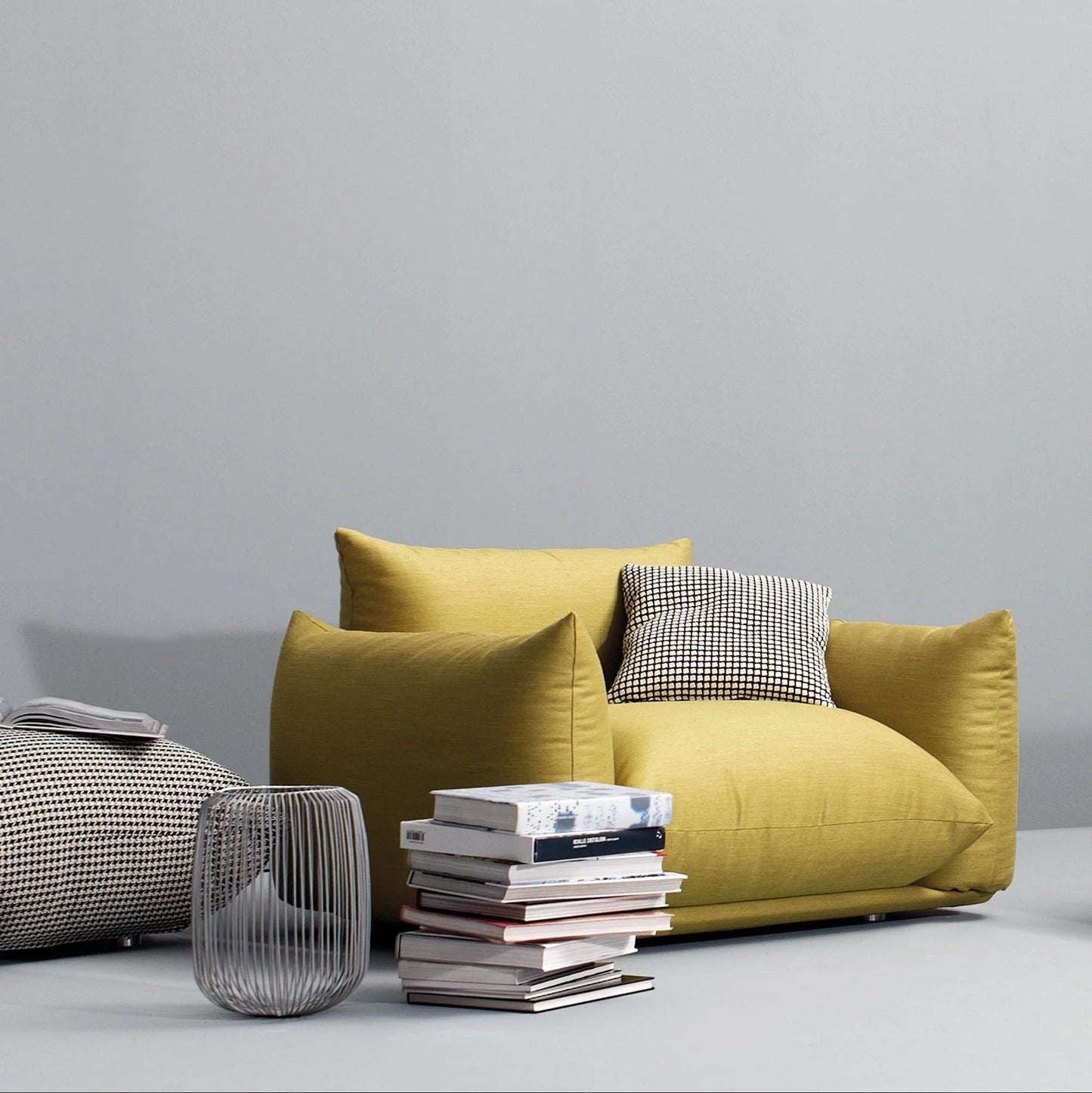 Armchair - Beech Wood - Linen- Multi color - 110x90x75 cm - Cataloug